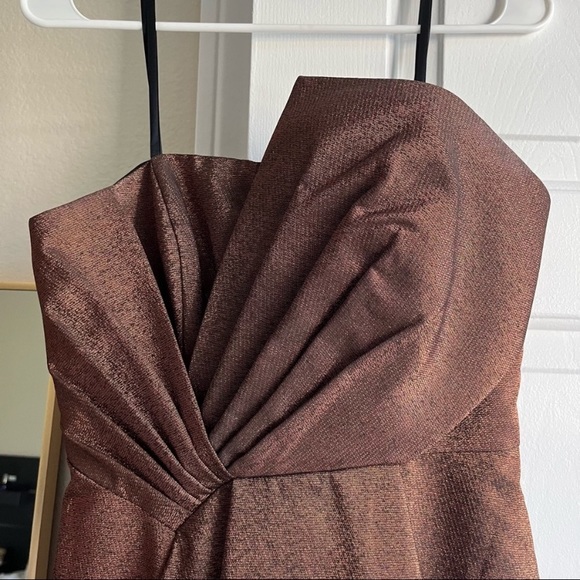 Adrianna Papell gorgeous bronze size 4 dress - Picture 3 of 6